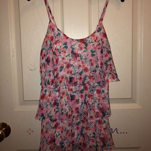 floral spaghetti strap tank